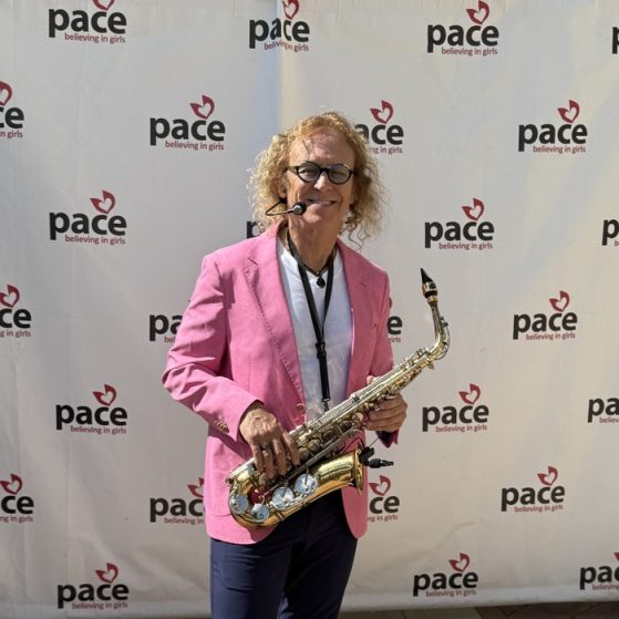 MattyB entertaining guests with live saxophone at a private event in Southwest Florida